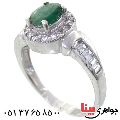 انگشتر زمرد زنانه رادیوم لوکس مدل فرناز