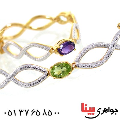 دستبند چند جواهر زنانه مانی _کد:1593