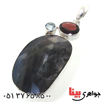 گردنبند چند جواهر زنانه درشت سنگ درمانی