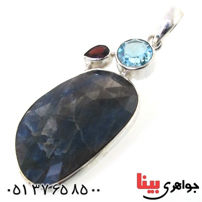 گردنبند چند جواهر زنانه درشت سنگ درمانی _کد:11224