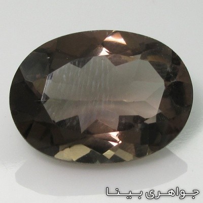 نگین انگشتر کوارتز دودی (توپاز دودی)