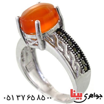 انگشتر عقیق یمنی زنانه