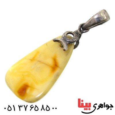 گردنبند کهربا درجه یک خوشرنگ