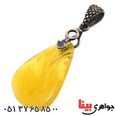 گردنبند کهربا درجه یک خوش نقش و خوشرنگ