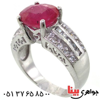 انگشتر یاقوت سرخ زنانه رادیوم لوکس _کد:11333