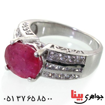 انگشتر یاقوت سرخ زنانه رادیوم لوکس _کد:11333