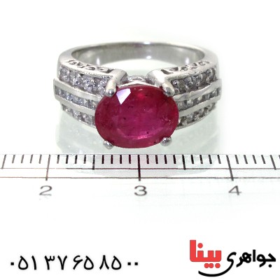 انگشتر یاقوت سرخ زنانه رادیوم لوکس _کد:11333