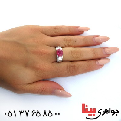 انگشتر یاقوت سرخ زنانه رادیوم لوکس _کد:11333