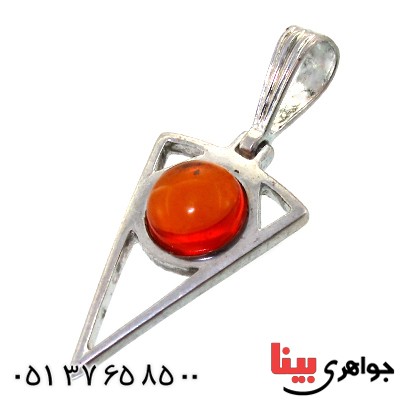 گردنبند کهربا زنانه مثلثی