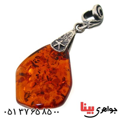 گردنبند کهربا خوشرنگ و زیبا