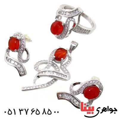 سرویس عقیق یمنی زنانه مدل کتایون