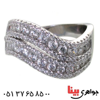 انگشتر نقره زنانه درشت مدل عروس