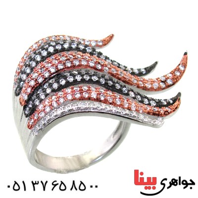 انگشتر نقره زنانه درشت مدل زلف انگشتر نقره زنانه درشت مدل زلف