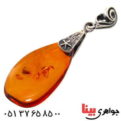 گردنبند کهربا خوشرنگ و زیبا