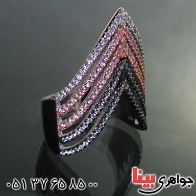 انگشتر نقره زنانه درشت مدل خاتون _کد:11471