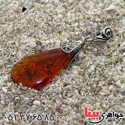 گردنبند کهربا خوشرنگ و زیبا _کد:11474