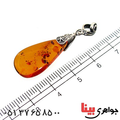 گردنبند کهربا خوشرنگ و زیبا _کد:11474