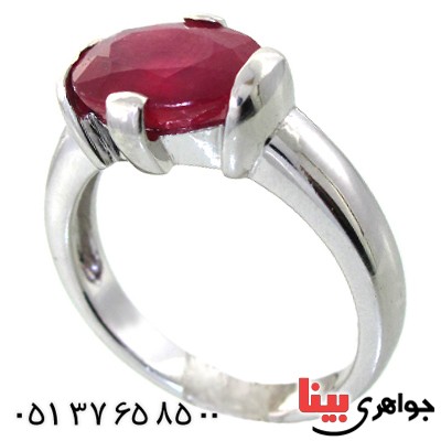 انگشتر یاقوت سرخ خوشرنگ رادیوم لوکس _کد:11478
