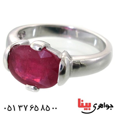 انگشتر یاقوت سرخ خوشرنگ رادیوم لوکس _کد:11478