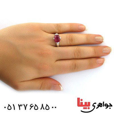 انگشتر یاقوت سرخ خوشرنگ رادیوم لوکس _کد:11478