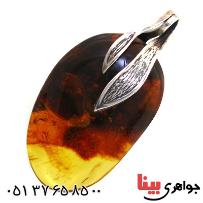 گردنبند کهربا درشت درجه یک خوشرنگ