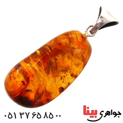 گردنبند کهربا درشت درجه یک خوشرنگ