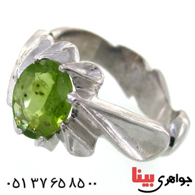 انگشتر زبرجد مردانه طرح سلطان