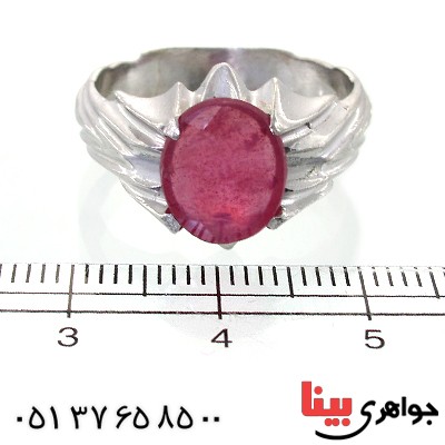 انگشتر یاقوت سرخ  خوشرنگ کلاسیک_کد:11558