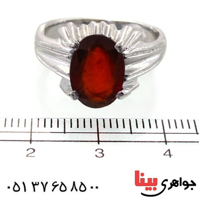 انگشتر یاقوت گارنت خوش تراش _کد:11559