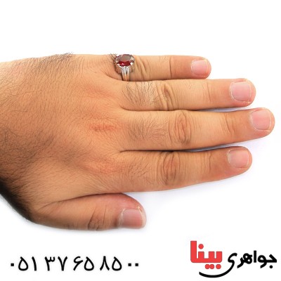 انگشتر یاقوت گارنت خوش تراش _کد:11559
