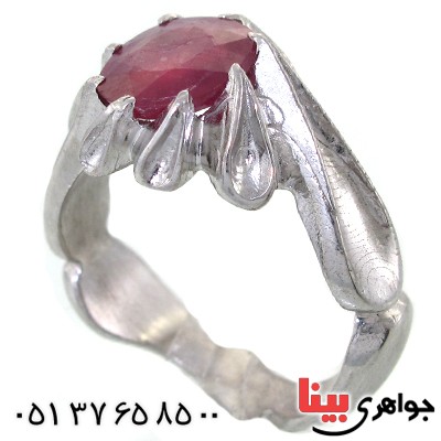 انگشتر یاقوت سرخ مدل سلطان _کد:11561