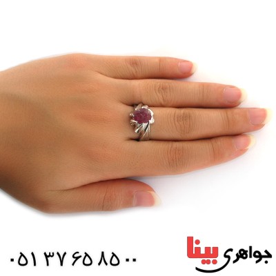 انگشتر یاقوت سرخ مدل سلطان _کد:11561