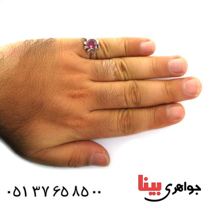 انگشتر یاقوت سرخ مدل سلطان _کد:11561