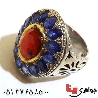 انگشتر چند جواهر عتیقه درشت فاخر 4 عدد پای هم زیر فی کارشناسی_کد:1666