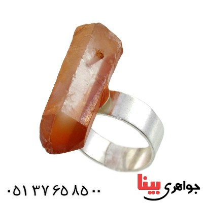 نگین انگشتر کوارتز درشت خوشرنگ