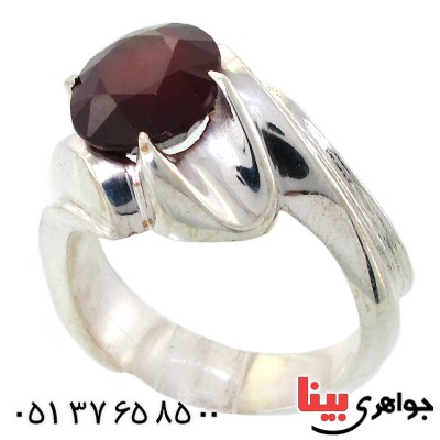 انگشتر یاقوت سرخ مردانه درشت مدل نوین _کد:11660