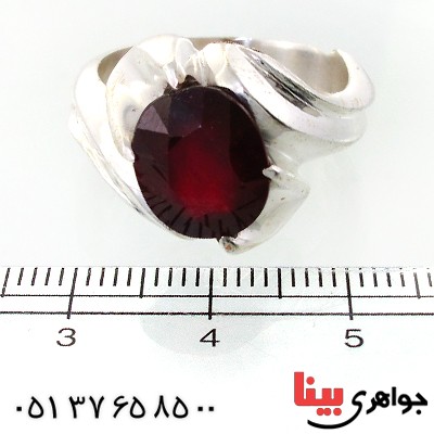 انگشتر یاقوت سرخ مردانه درشت مدل نوین _کد:11660