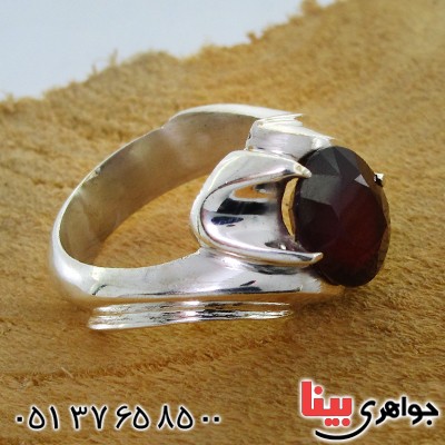 انگشتر یاقوت سرخ مردانه درشت مدل نوین _کد:11660