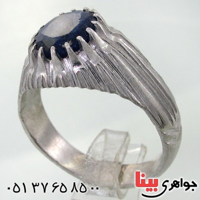 انگشتر یاقوت کبود کلاسیک دور چنگ