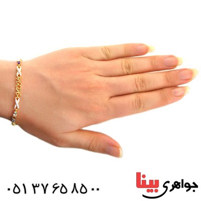 دستبند چند جواهر زنانه مانی مدل mom _کد:11719