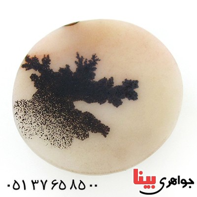 نگین انگشتر عقیق شجری دایره ای با طرح درخت